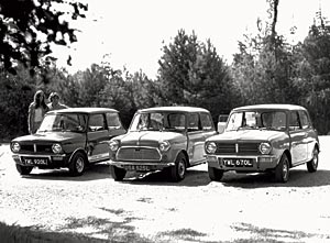 Mini 1275 GT, Mini 1000 und Mini Clubman, 1973