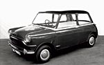 1:1 Vorserien-Modell des Austin Mini von 1958