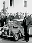 Sieger der Rallye Monte Carlo 1964: Hopkirk/Liddon auf Mini Cooper S