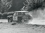 Mäkinen/Easter gewinnen die Rallye München-Wien-Budapest 1966 auf Mini Cooper S