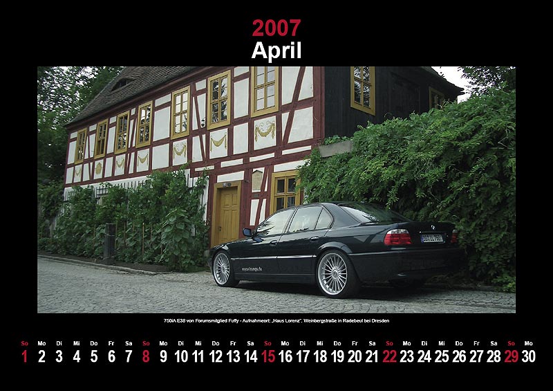 7-forum.com Wandkalender 2007: April