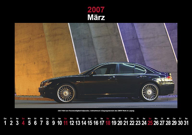 7-forum.com Wandkalender 2007: Mrz