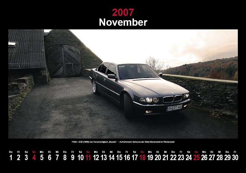 7-forum.com Wandkalender 2007: November