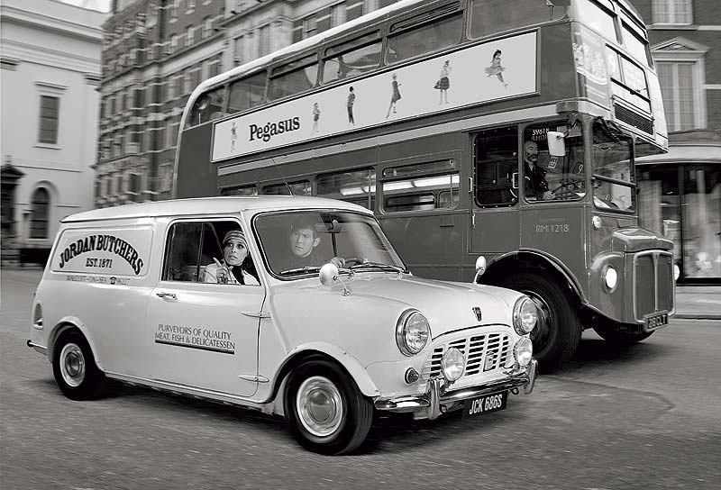 Reise in die MINI Historie: Pete und Sally im London der 60er Jahre