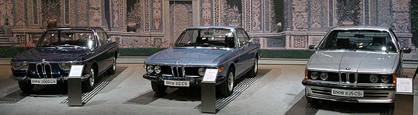 BMW 2000 CS, BMW 3.0 CS und BMW 635CSi auf der Techno Classica 2006