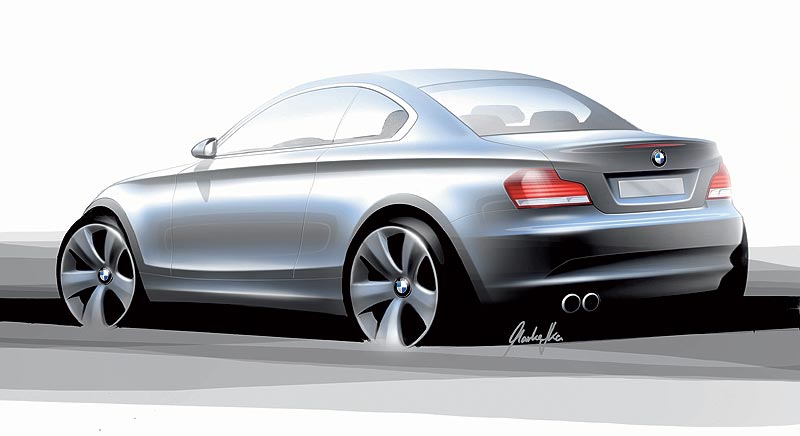 BMW 1er Coup, Designskizze