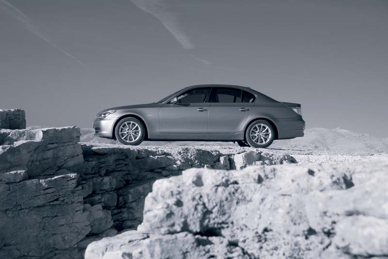 BMW 530i (Modell E60, Facelift) on location