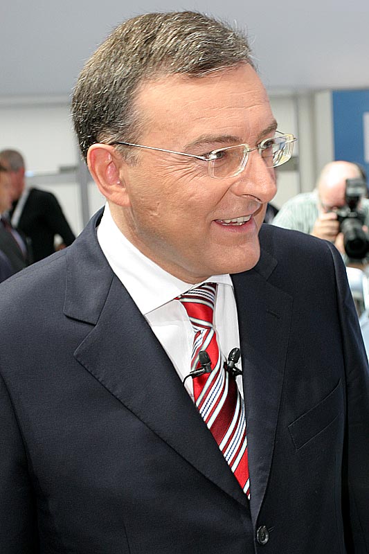 Dr. Norbert Reithofer im Anschlu der Pressekonferenz