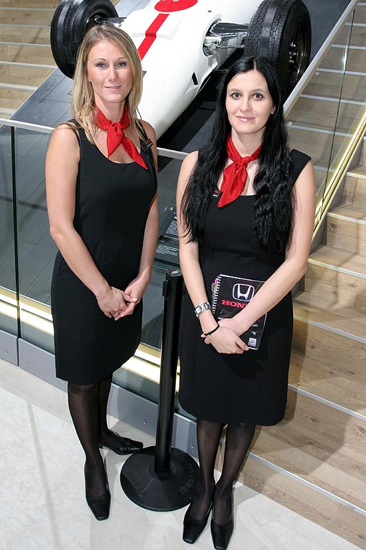 auf dem Stand von Honda