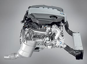 BMW 4-Zylinder-Dieselmotor mit Aluminium Kurbelgehuse und Variable Twin Turbo Technology