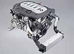 6-Zylinder-Dieselmotor mit Variable Twin Turbo Technologie, Piezo-Einspritzung, AluminiumKurbelgehäuse