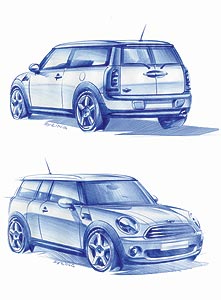 MINI Clubman, Design-Skizzen