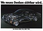 Plakat "Wo neues Denken sichtbar wird - das Erlebnis BMW 750i, BMW 750iL", 1987