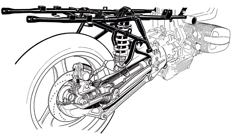 BMW Hinterachse, Paralever, Zeichnung, 1933