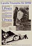 Plakat "2 große Triumphe für BMW", 1935