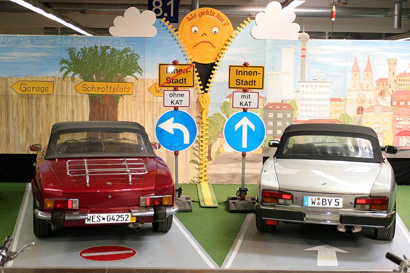 ein Fiat-Club nahm das Thema Umweltschutz und Oldies auf