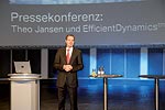 Pressekonferenz Theo Jansen und EfficientDynamics. Dr. Tobias Nickel, Leiter Marketingkommunikation Deutschland