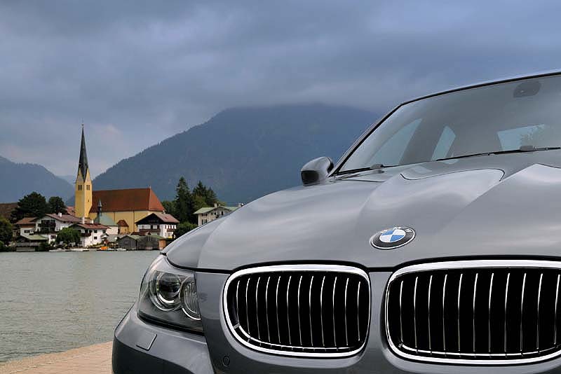 BMW 3er (Modell E90, LCI) on location