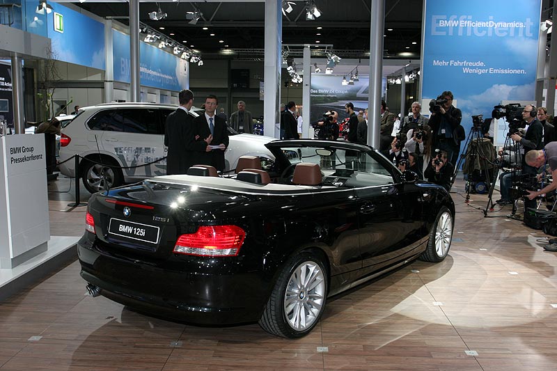 Prsentation des neuen BMW 125i Cabrios whrend der Presse-Konferenz