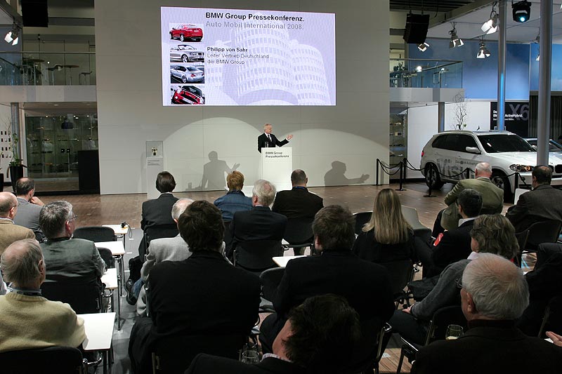 Philipp von Sahr bei der BMW Presse-Konferenz auf der AMI 2008 in Leipzig