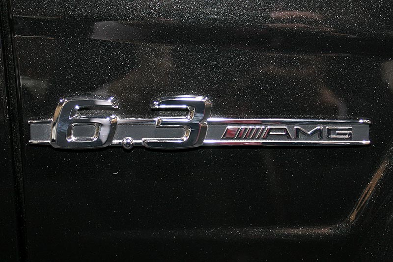 Mercedes C63 AMG, Typschild