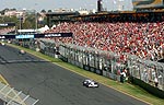 Nick Heidfeld beim F1-Grand Prix in Melbourne, Australien