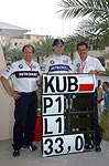 Robert Kubica holte in Bahrein die erste Pole-Position fr das BMW Sauberf F1 Team