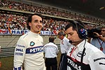 Robert Kubica vor dem Start des F1-Rennens in China