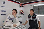 Robert Kubica mit BMW Sauber F1 Testfahrer Christian Klien