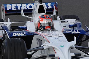 Robert Kubica beim freien F1-Training in Magny Cours, Frankreich