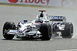 Nick Heidfeld im Regenrennen von Silverstone