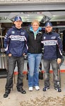 Robert Kubica, mit Golferin Suzann Pettersen (27, NOR) und Nick Heidfeld