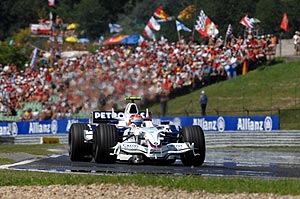 Robert Kubica beim F1-Rennen am Hungaroring, Budapest, Ungarn