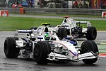 Robert Kubica vor Nick Heidfeld beim F1-Rennen in Monza/Italien