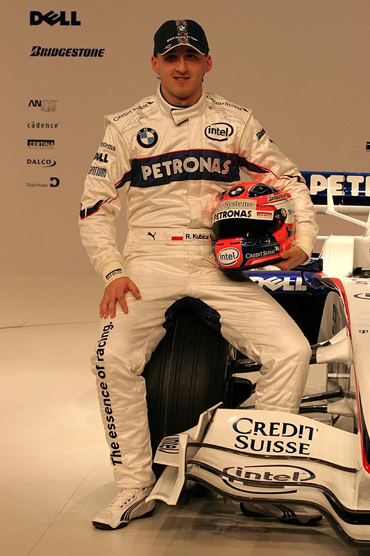 Robert Kubica, hier bei der Prsentation des neuen BMW Sauber F1.08 am 14.01.08