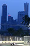 Nick Heidfeld beim F1-Training in Singapur