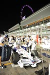 Robert Kubica kurz vor dem Start des F1-Rennens in Singapur
