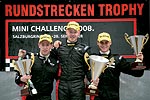 Das Podium des 14. Wertungslaufs: Zweiter Marcel Leipert, Sieger Daniel Hagl�f, Dritter Thomas Neumann