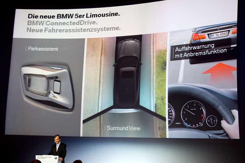 Vorstellung neuer Fahrassistenz-Systeme im neuen 5er