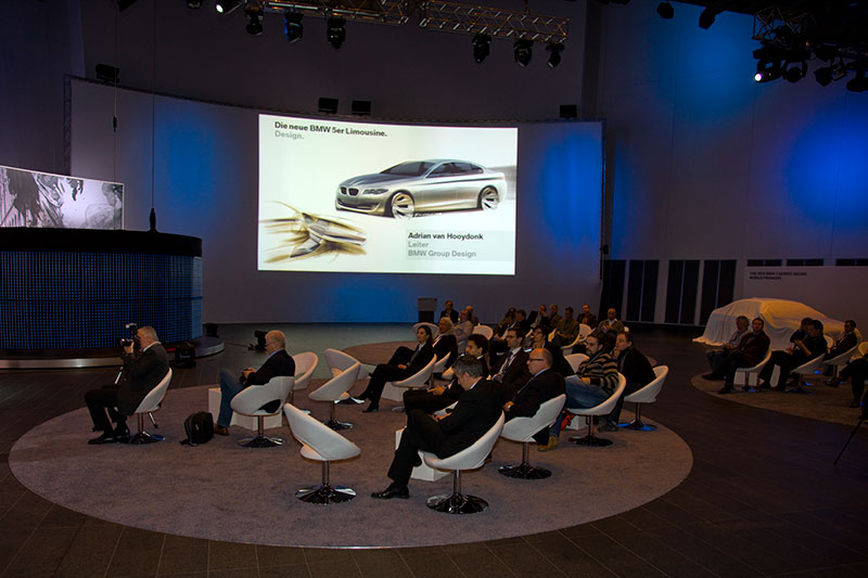 Premiere der neuen 5er-Limousine im FIZ-Studio auf Etage 5