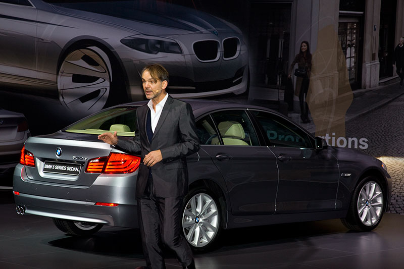 BMW Designchef Adrian van Hooydonk bei der 5er-Premiere