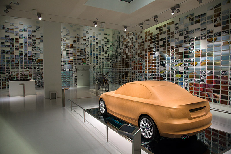 Clay-Design-Modell im Design-Atelier des BMW Museums