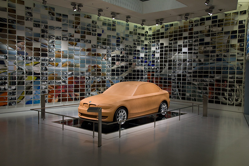 Clay-Design-Modell im Design-Atelier des BMW Museums