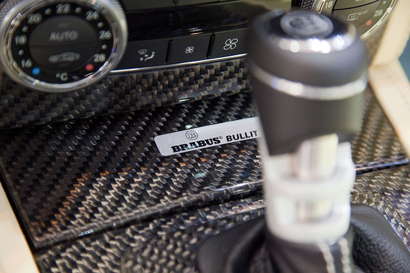 Brabus Bullit, Typ-Bezeichnung auf der Mittelkonsole