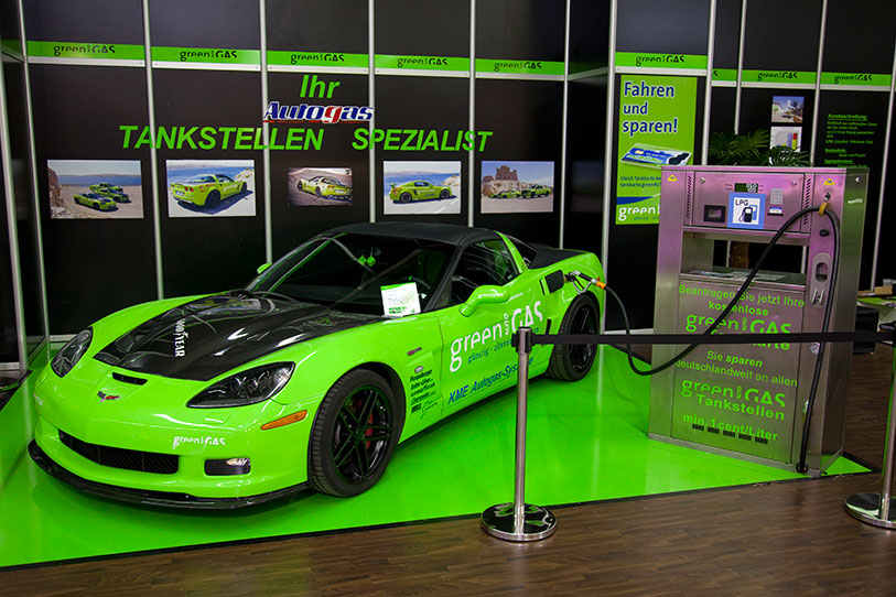 Green Gas im Keller auf der Essen Motor Show