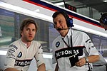 Nick Heidfeld whrend des F1-Trainings in Bahrain