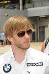 Nick Heidfeld in Sepang, Malaysia