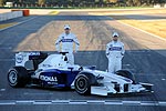 Rollout des neuen BMW Sauber F1.09 in Valencia, Robert Kubica und Nick Heidfeld