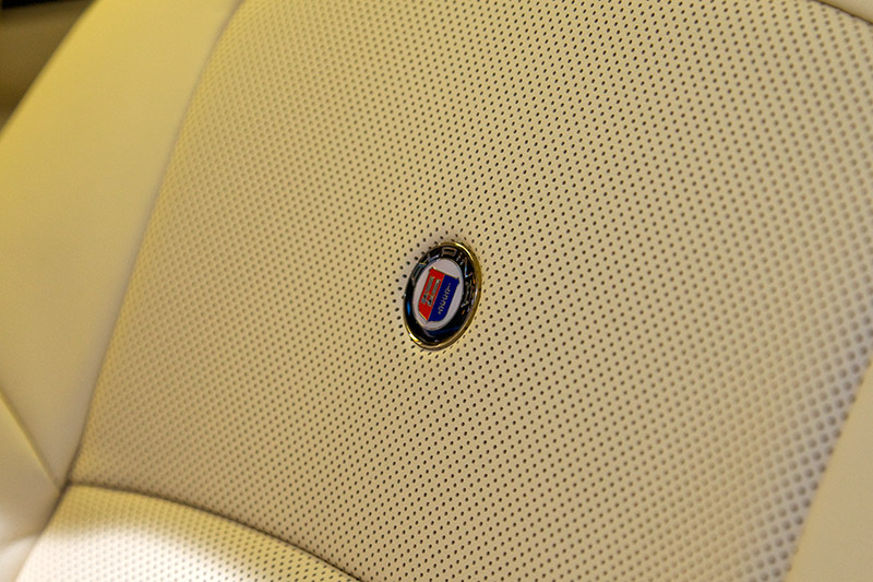 Sitzpolster mit Alpina-Emblem