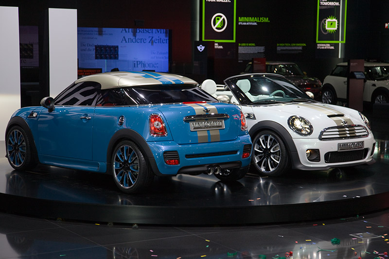 Weltpremieren: die MINI Concept Autos Coupe; und Roadster